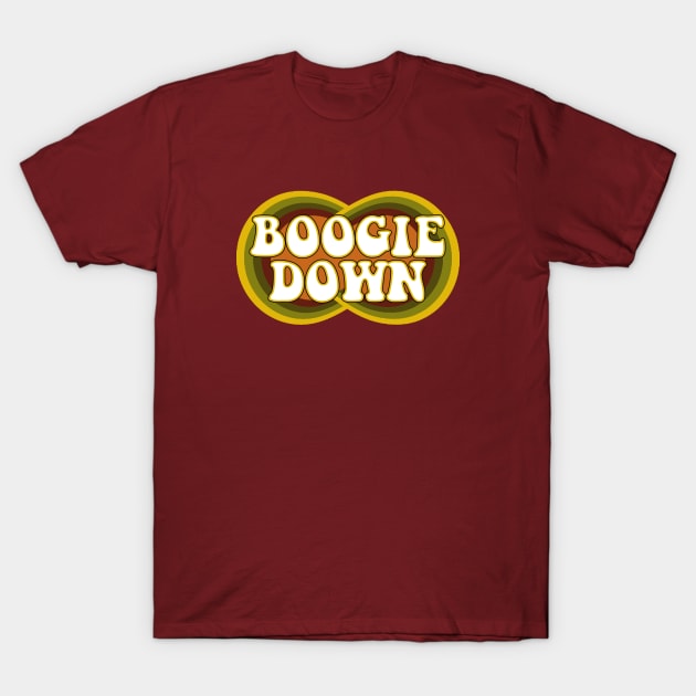 70s Boogie Down T-Shirt by ZeroRetroStyle